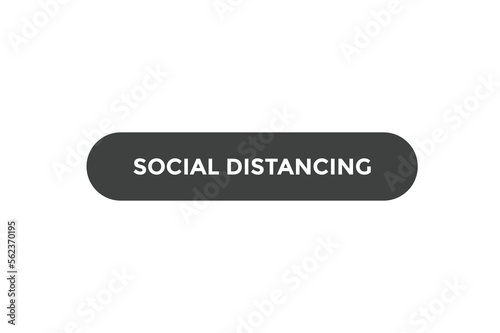 Social distancing button web banner templates. Vector Illustration
