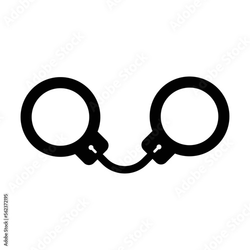 handcuffs icon vector