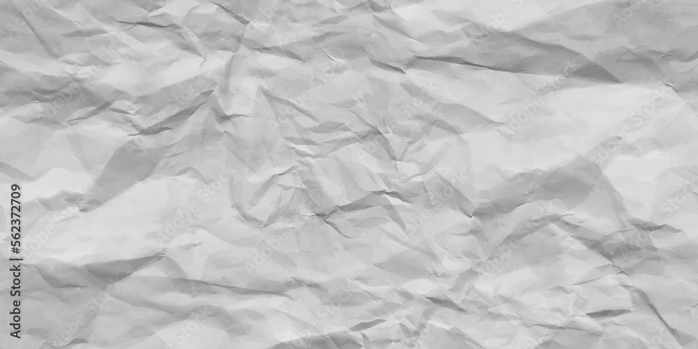 Fototapeta premium White creased crumpled paper texture can be use as background. Ragged White Paper. white waxed packing paper texture.
