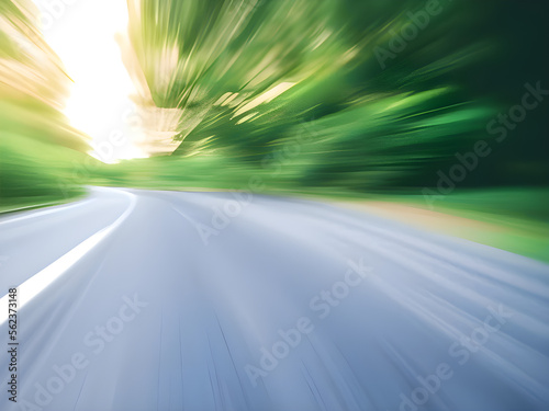 blurred of car on road © FF Sidiq