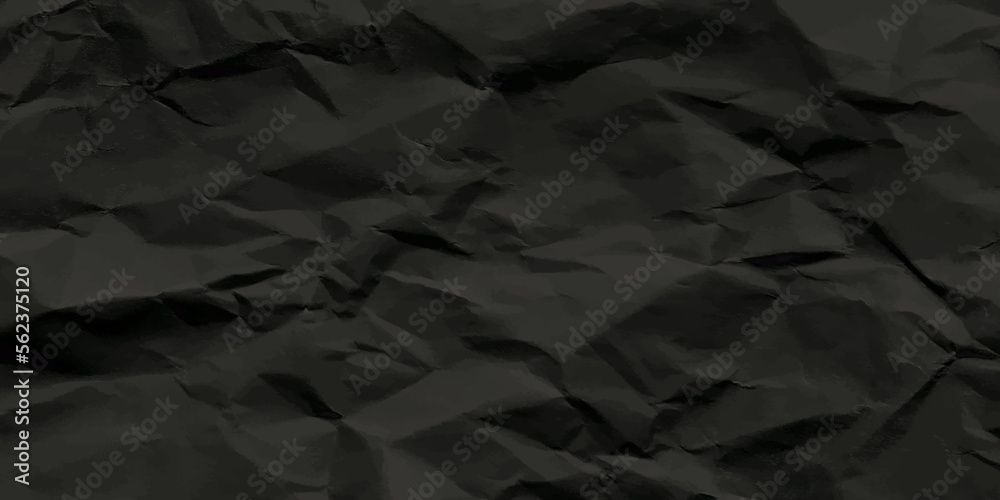 Black creased crumpled paper texture can be use as background. Ragged black Paper. black waxed packing paper texture. Black creased crumpled paper texture can be use as background. Ragged black Paper. black waxed packing paper texture.