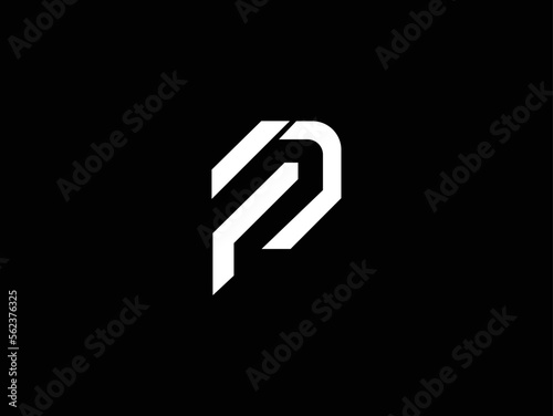 initial letter FP PF logo vector concept