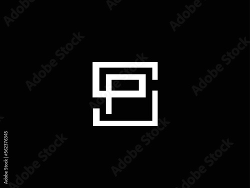 initial letter SP PS logo vector concept