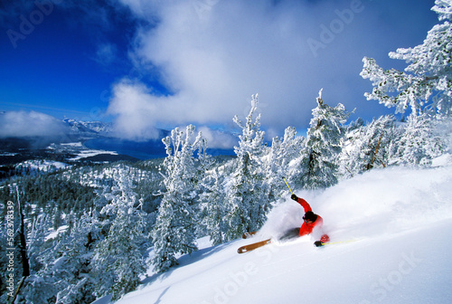 Skiing in Lake Tahoe.