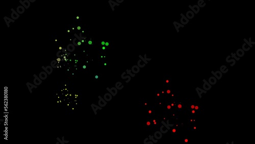 Background graphics using particle particles