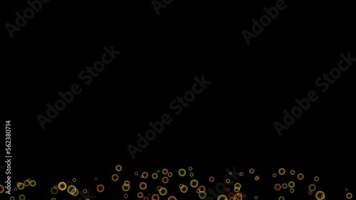 Background graphics using particle particles