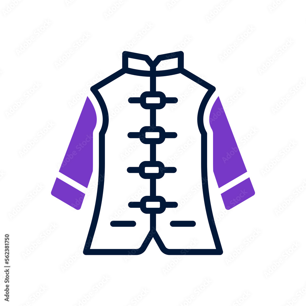 chinesse coat icon for your website, mobile, presentation, and logo design. chinesse coat icon for your website, mobile, presentation, and logo design.