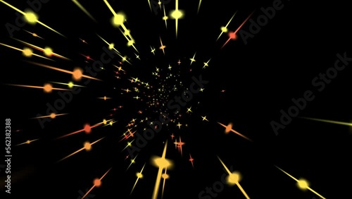 Motion graphics using moving objects