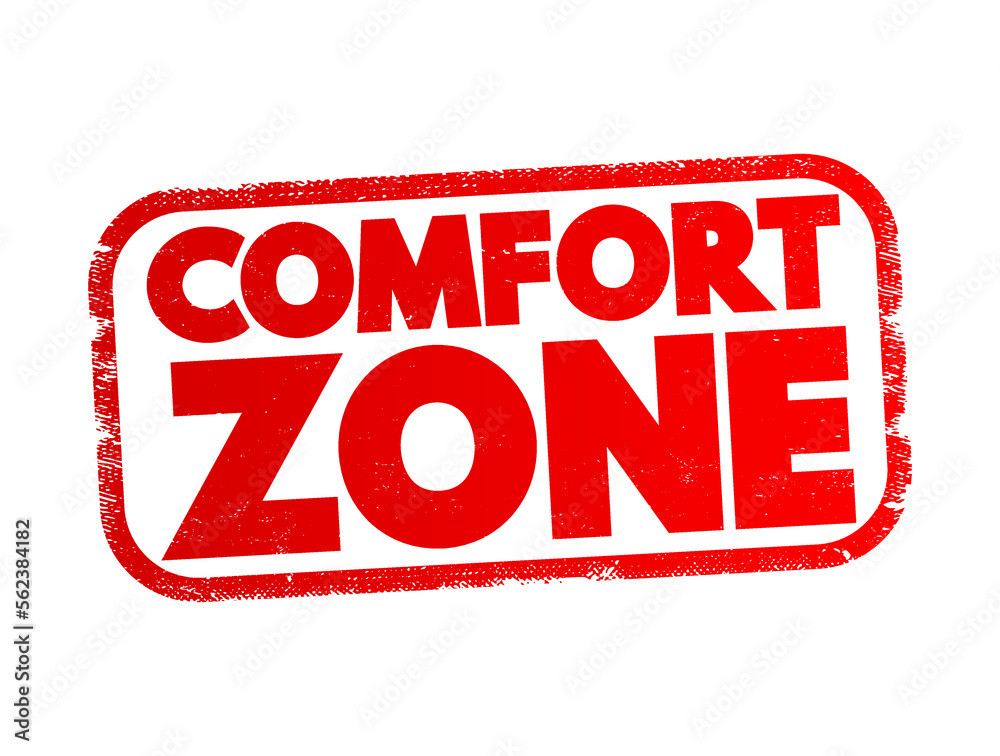 Comfort Zone text stamp, concept background Comfort Zone text stamp, concept background