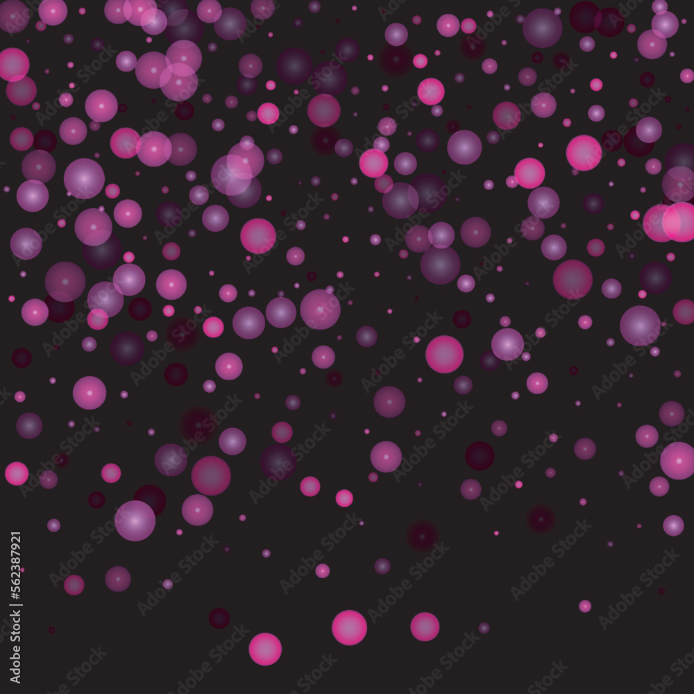 Purple Glitter Vector Texture on a Black. Golden Glow Pattern. Pink Golden Explosion of Confetti. Star Dust. Abstract Flicker Background with a Party Lights Design.