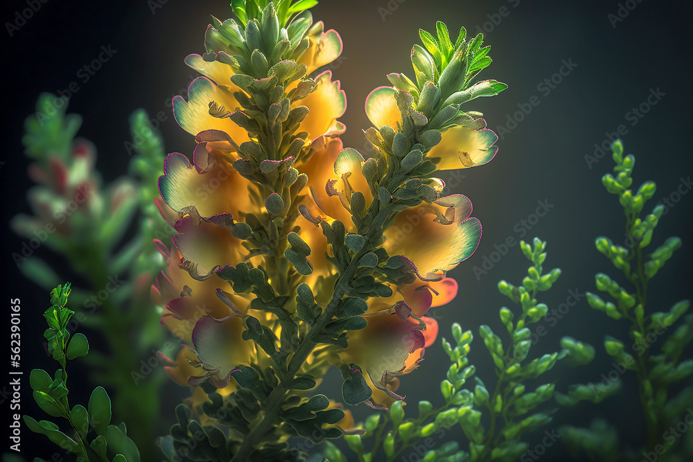 Snapdragon Animation Beautiful snapdragon flower interspersed with leaves. Generative AI ...