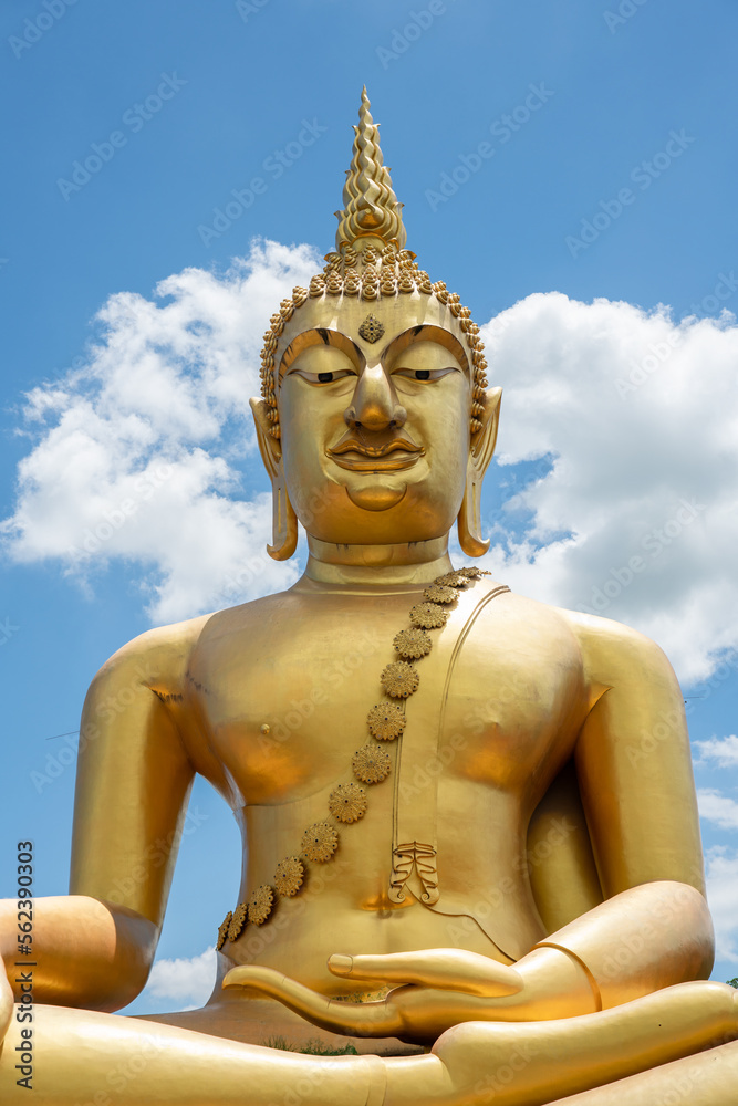 Big Golden Buddha Statue At Saraburi Temple, Big Golden Buddha Statue At Saraburi Temple,