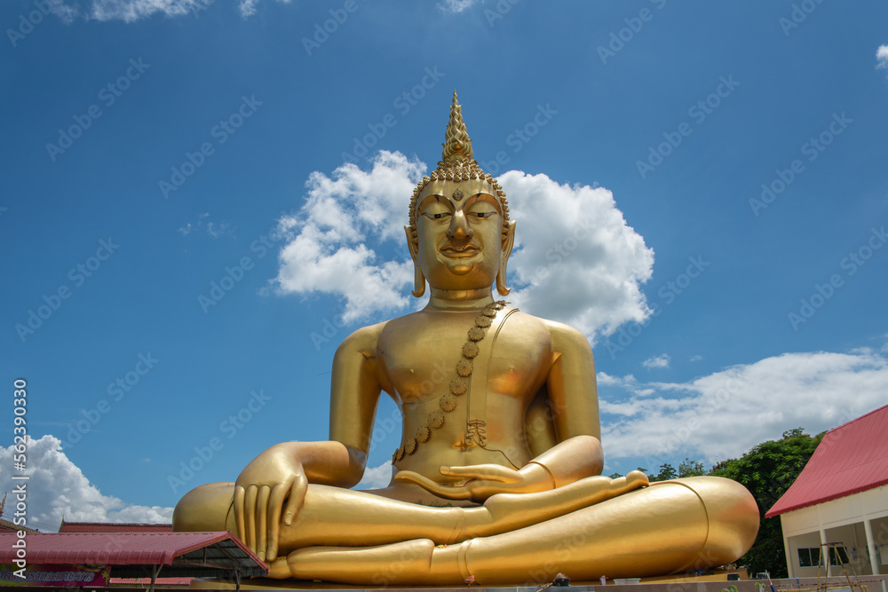 Big Golden Buddha Statue At Saraburi Temple, Big Golden Buddha Statue At Saraburi Temple,