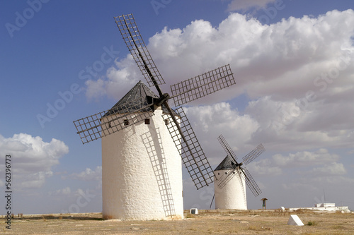 Campo de Criptana (Spain). Windmills next to Campo de Criptana