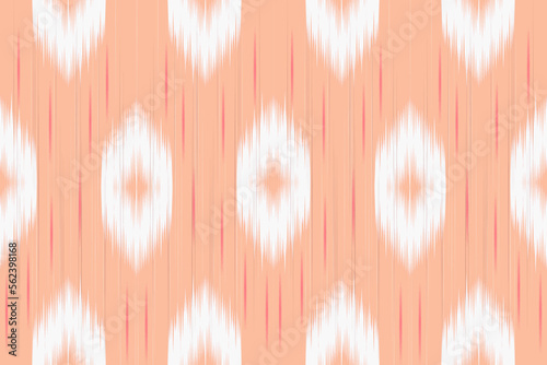 Ethnic boho pattern with geometric in bright colors. Design for carpet, wallpaper, clothing, wrapping, batik, fabric, Vector illustration