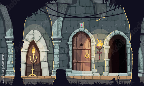Dungeon Cartoon Composition