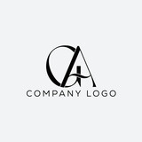 Initial Letter GA Logo Design Monogram Creative Modern Sign Symbol Icon