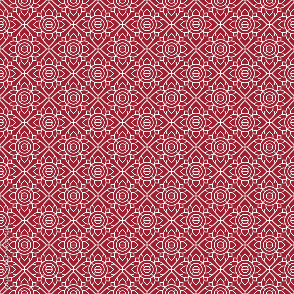 Seamless thaiprajunyam geometric dimond line pattern scarletsage background