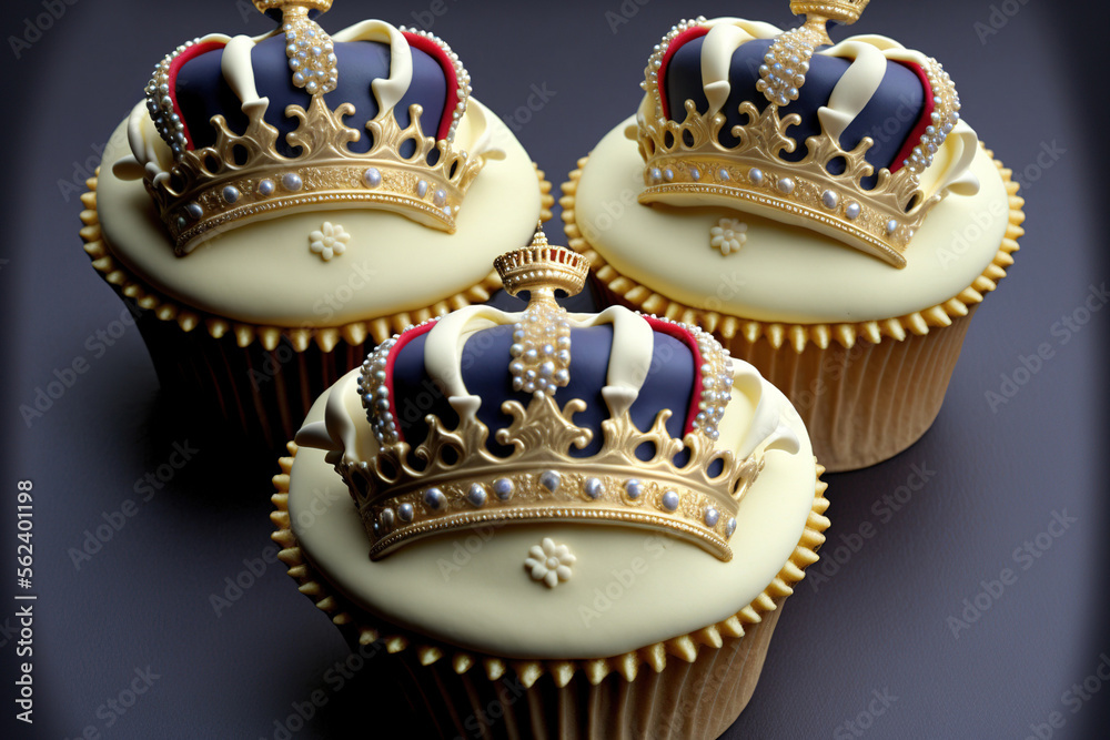Platinum Jubilee Cupcakes with a Union Jack design. Although created to