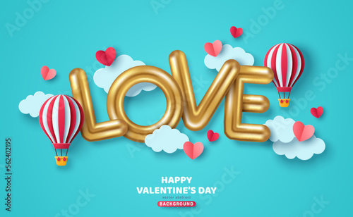 Photo Valentin day concept poster