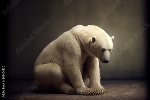 Melancholic Polar Bear  Climate Change  Climate Issue  global warming