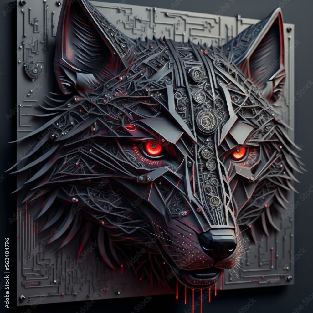Cybernetic wolf