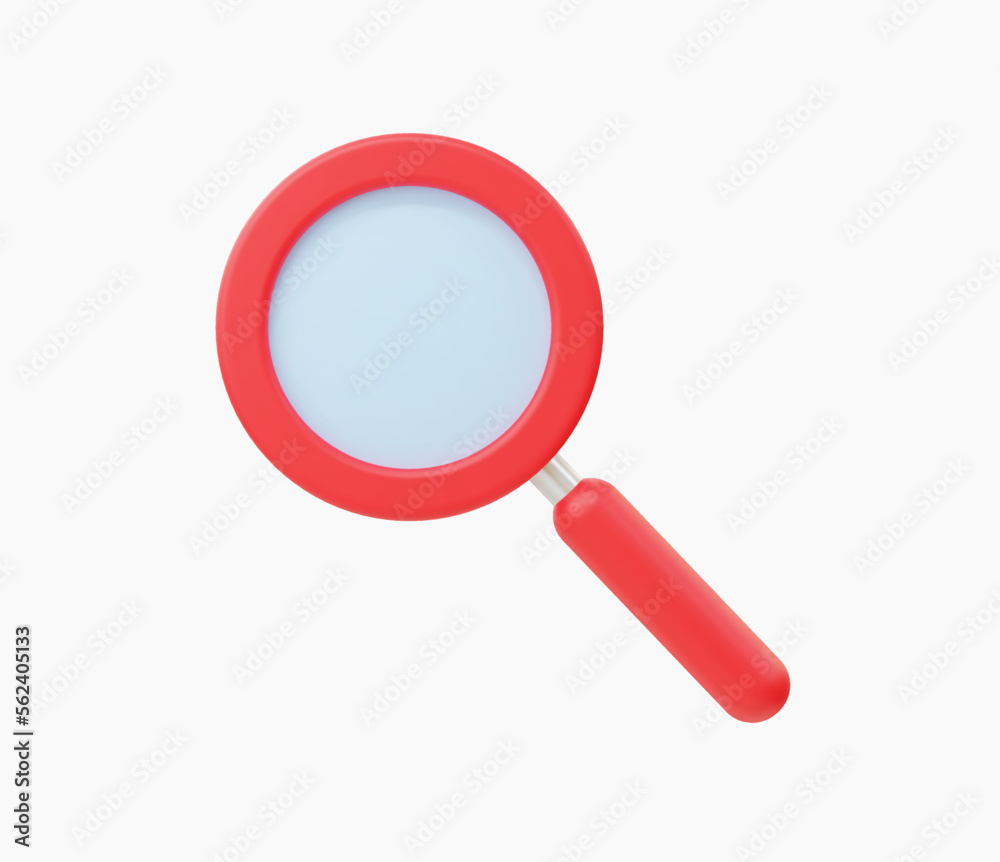 3d Realistic Magnifying glass vector illustration 3d Realistic Magnifying glass vector illustration