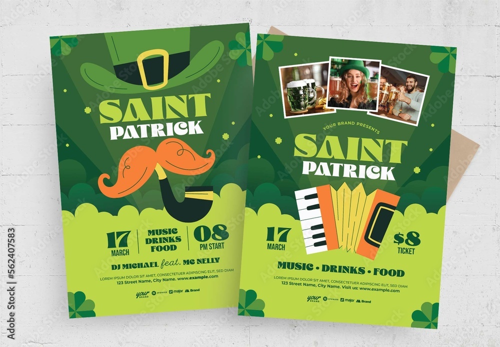 St Patricks Day Flyer Poster Template Stock Template Adobe Stock St Patricks Day Flyer Poster Template Stock Template Adobe Stock