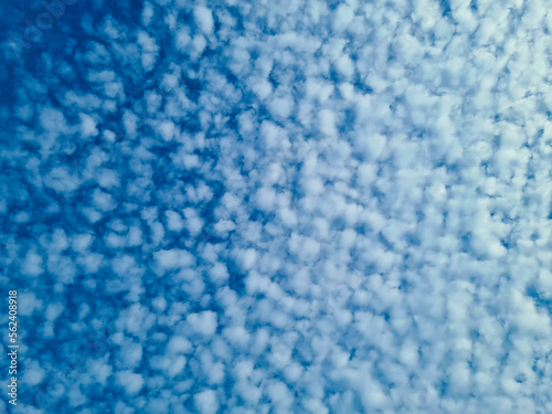 Canvas Print Cloud gradation in the sky. Heavenly vibrations.