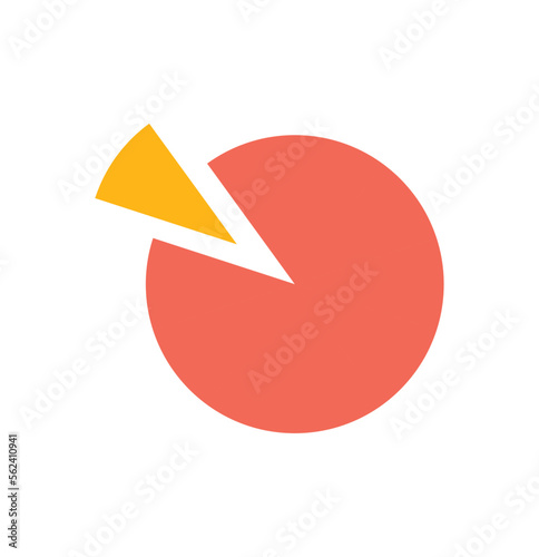 Info graphic, Set of circle pie chart 15 to 100 percentage, vector