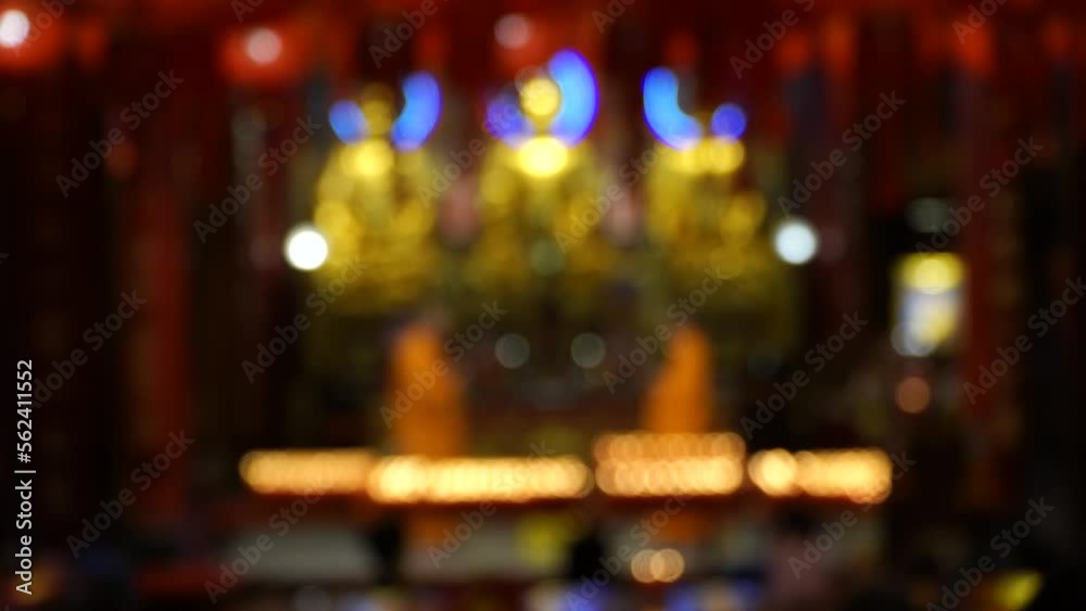 Dim candlelight in a Chinese shrine Dim candlelight in a Chinese shrine