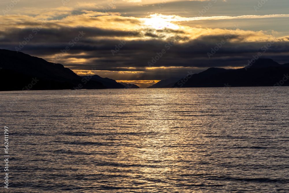 Sunset over Loch Ness Sunset over Loch Ness