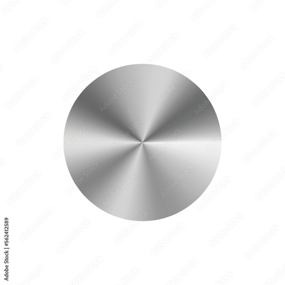 metal radial gradient circle badge. metalic circle metal radial gradient circle badge. metalic circle