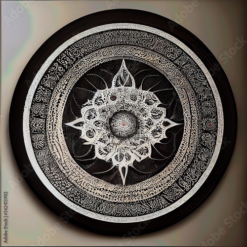 Absctact mandala with celtic elements