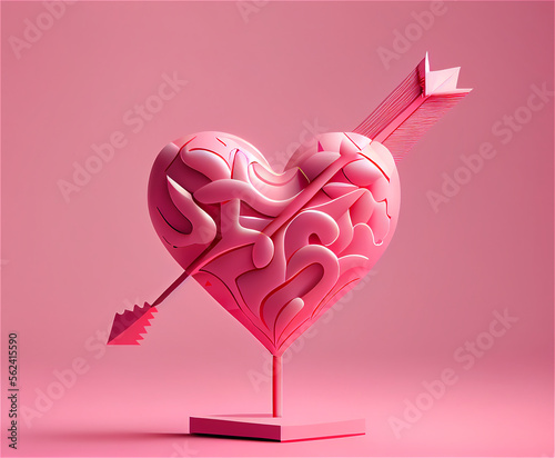 monochrome pink image of a ...