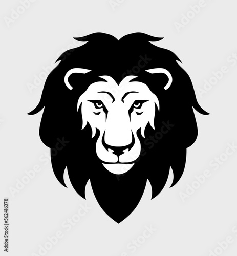Fototapeta Naklejka Na Ścianę i Meble -  Lion head logo for t-shirt, Lion mascot Sport wear typography emblem graphic, athletic apparel stamp.
