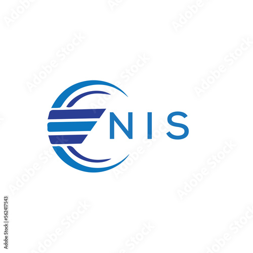 NIS letter logo. NIS blue image on white background. NIS vector logo design for entrepreneur and business. NIS best icon.
