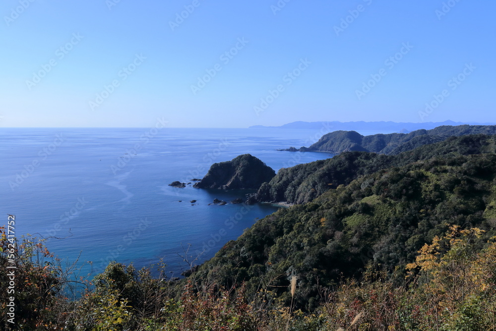 横浪黒潮ラインからの眺望　冬　（高知県）