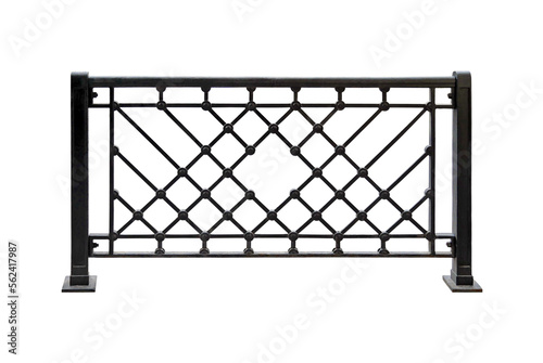 Decorative metal railing.