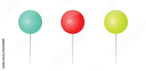 Lollipops collection. Candy on stick with twisted design. Vector illustration