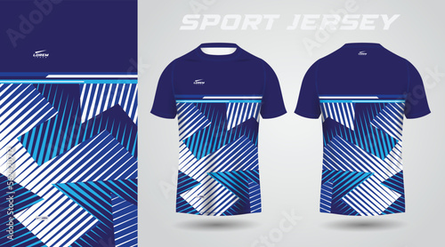 blue shirt sport jersey design