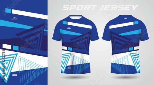 blue shirt sport jersey design