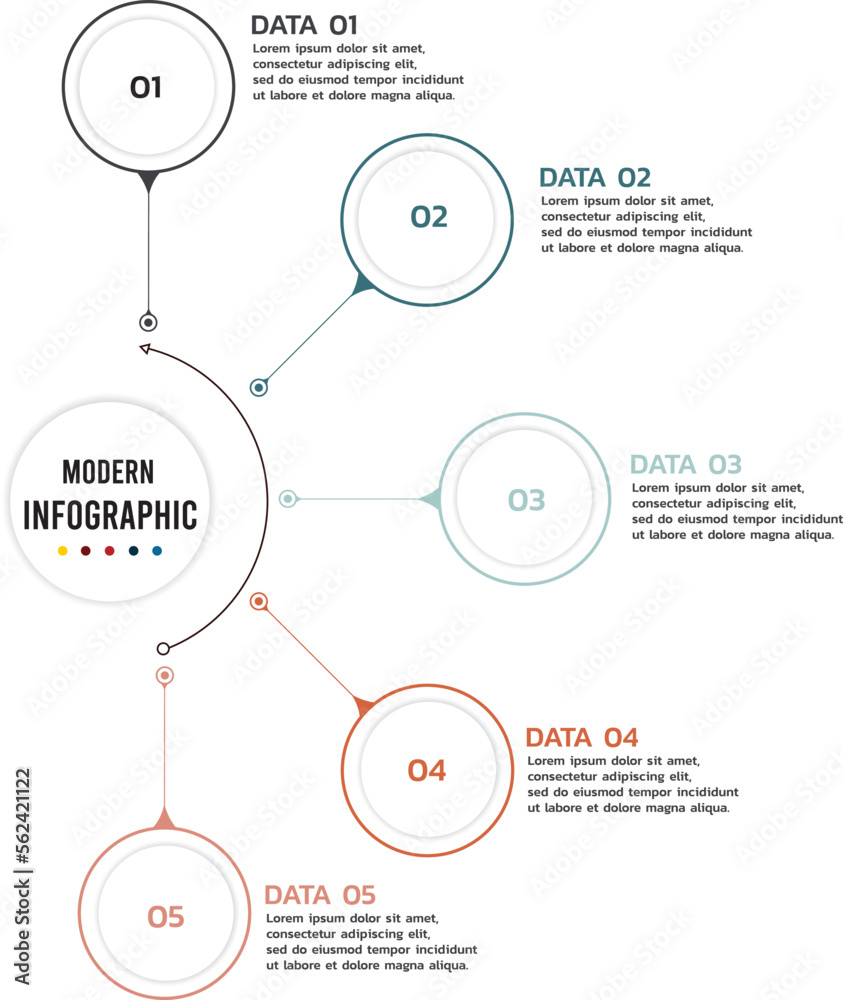 Business vector Infographic circle design template with 5 options or steps. Process diagram, presentations, workflow layout, banner, flow chart, info graph. Business vector Infographic circle design template with 5 options or steps. Process diagram, presentations, workflow layout, banner, flow chart, info graph.
