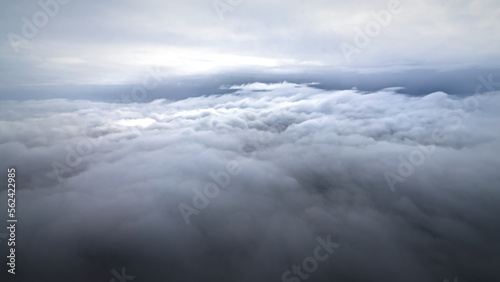 flying above the clouds