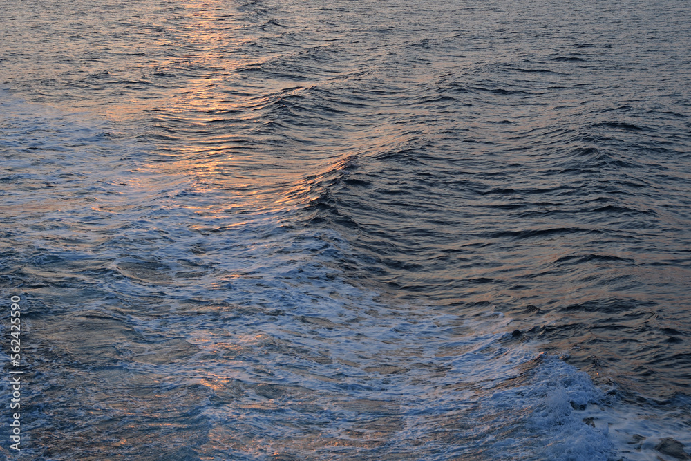 Sunset cruising on sea of Okhotsk Sunset cruising on sea of Okhotsk