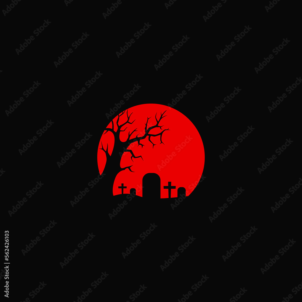 Red Cemetery Vector