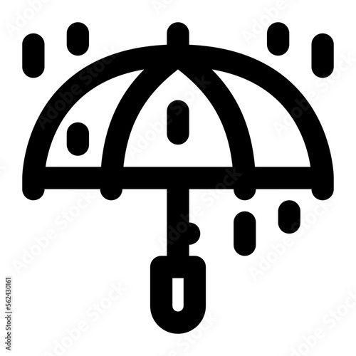 Umbrella line style icon vector design and illustration template photo
