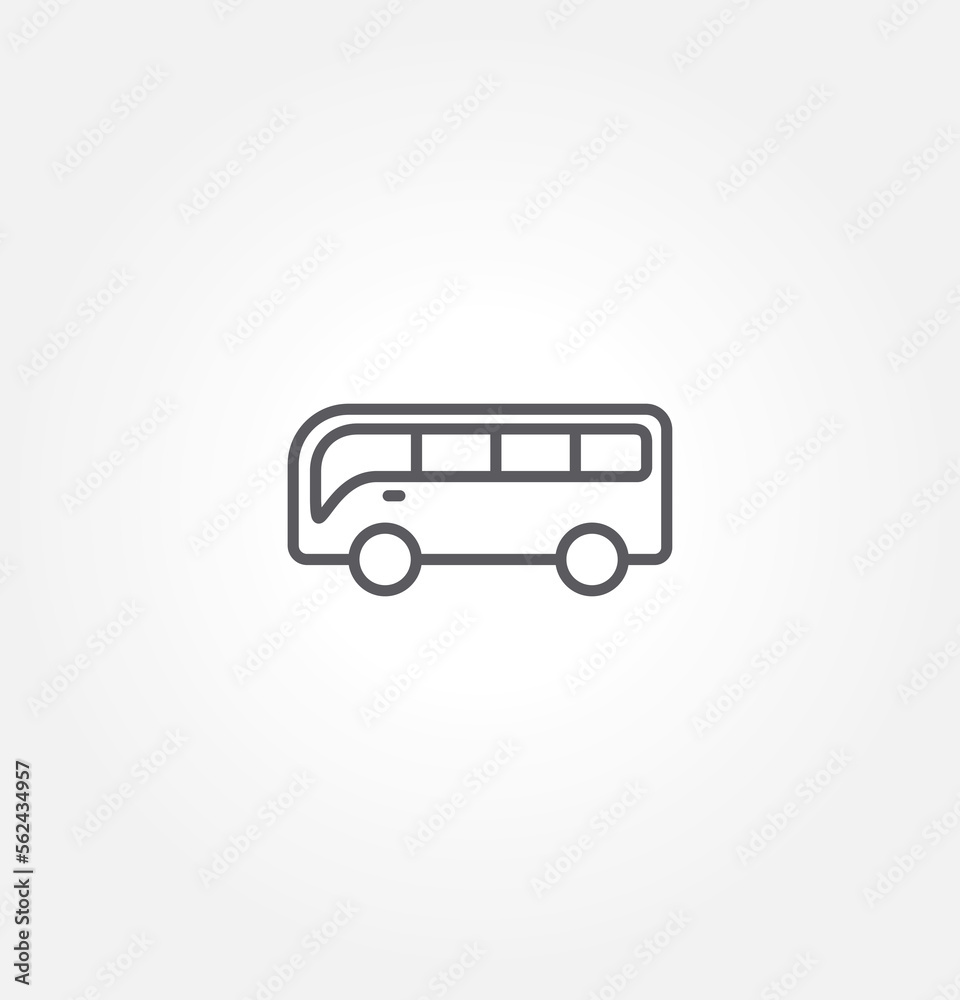 bus icon vector illustration logo template for many purpose. Isolated on white background. bus icon vector illustration logo template for many purpose. Isolated on white background.