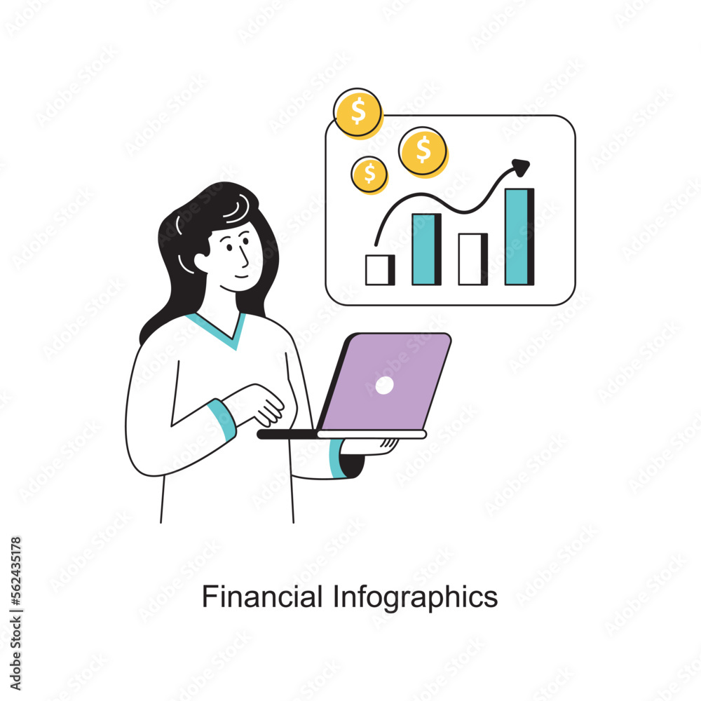 Financial Infographics Flat Style Design Vector illustration. Stock illustration Financial Infographics Flat Style Design Vector illustration. Stock illustration