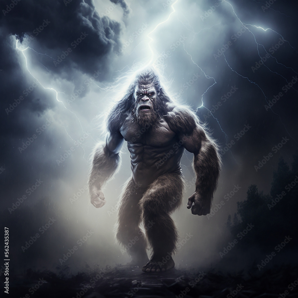 Majestic bigfoot art concept Иллюстрация Stock | Adobe Stock